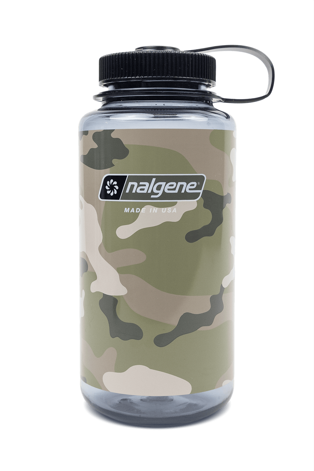 32oz WM Green Camo Bottle