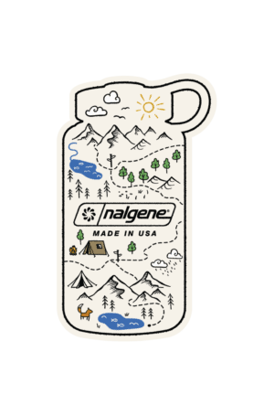Nalgene Bottle Map Sticker