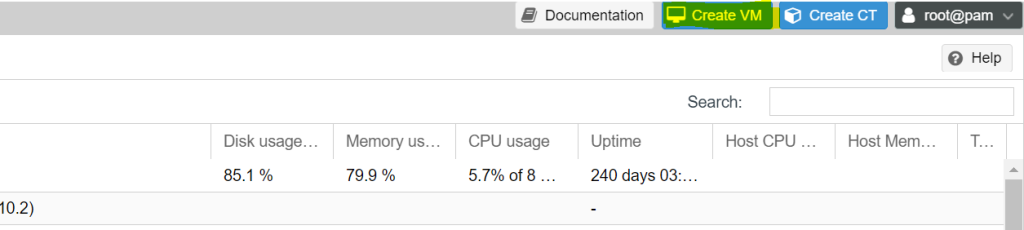 Create VM Proxmox